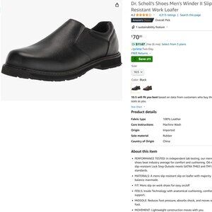 Men's Dr. Scholl's Winder Shoes Black size 10m new without box